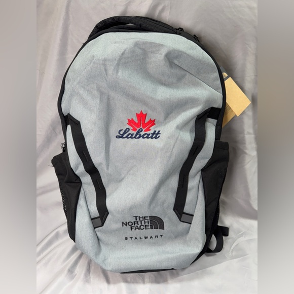 NWT The North Face Stalwart Labatt Laptop Backpack Grey/Black NF0A52S6 RARE - Picture 1 of 14